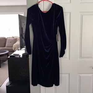NWT long sleeve navy dress